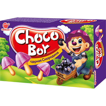 ORION печенье «Choco Boy» с чёрной смородиной 45 г