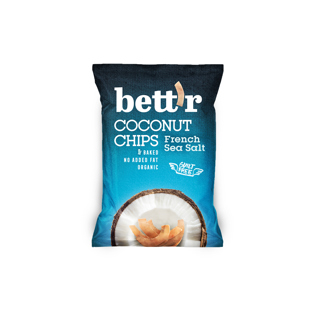 Bettr Кокосовые чипсы с французской морской солью 70 г 1/13