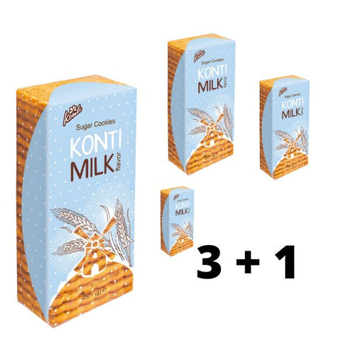Biscuiți cu zahăr "Konti Milk flavour" 450g - Azamet Shop