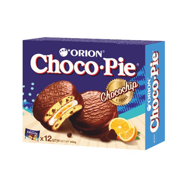 Biscuiți Choco Pie portocala si ciocolata 360 g - Azamet Shop