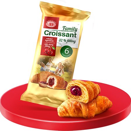 Cruasant cu visina FamilyPack 270gr - Azamet Shop