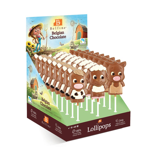 Figurina de ciocolată Vacă, oaie și porc 35gr / 24 buc - Azamet Shop