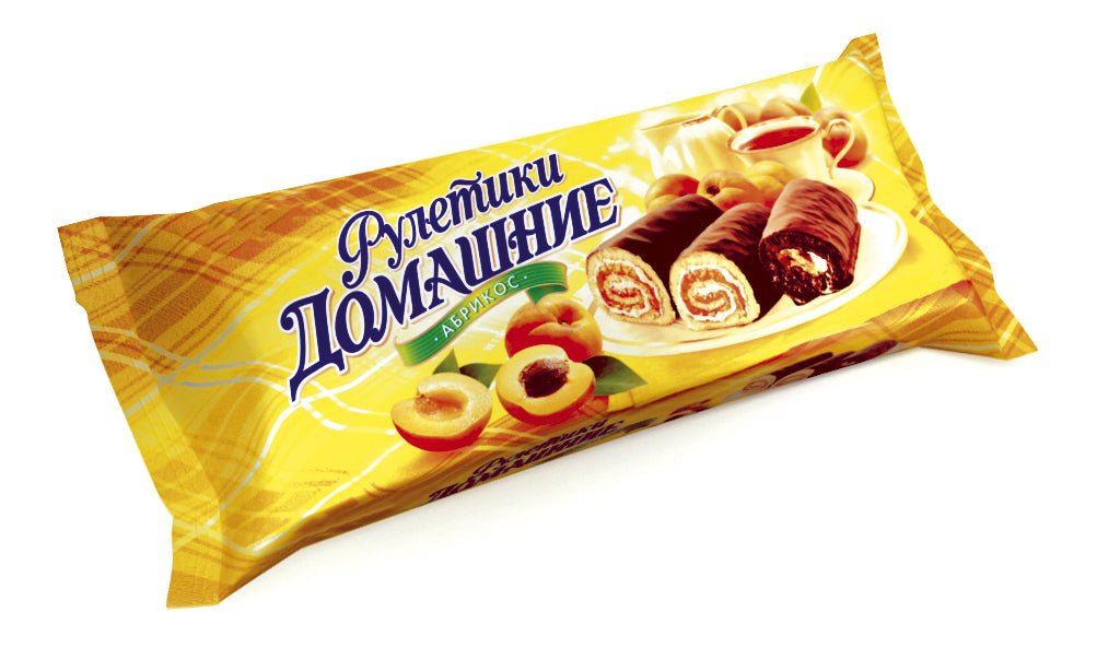 Мини-рулет Рулетики домашние с начинкой абрикоса 150г - Azamet Shop