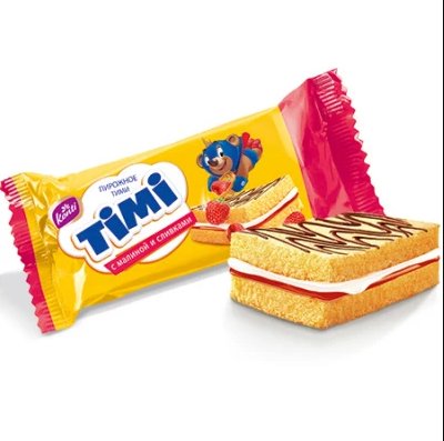 Tortul TIMI cu zmeură și cremă 33g (20 buc) - Azamet Shop