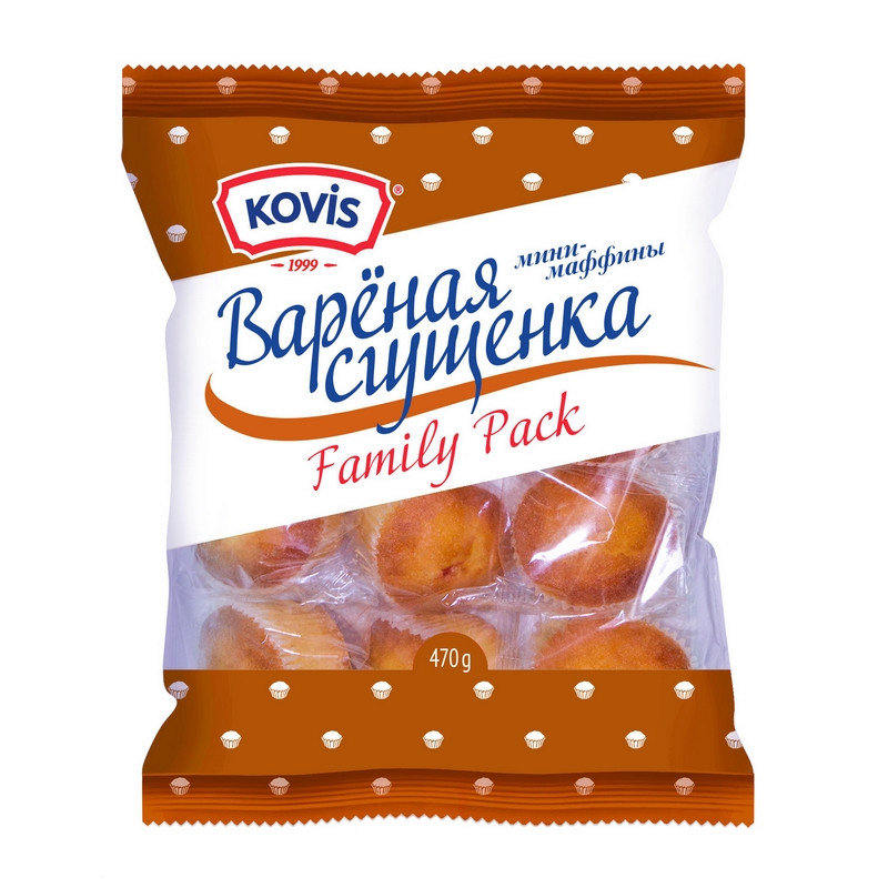 Kovis Mini brioșă cu lapte condensat fiert 470 gr