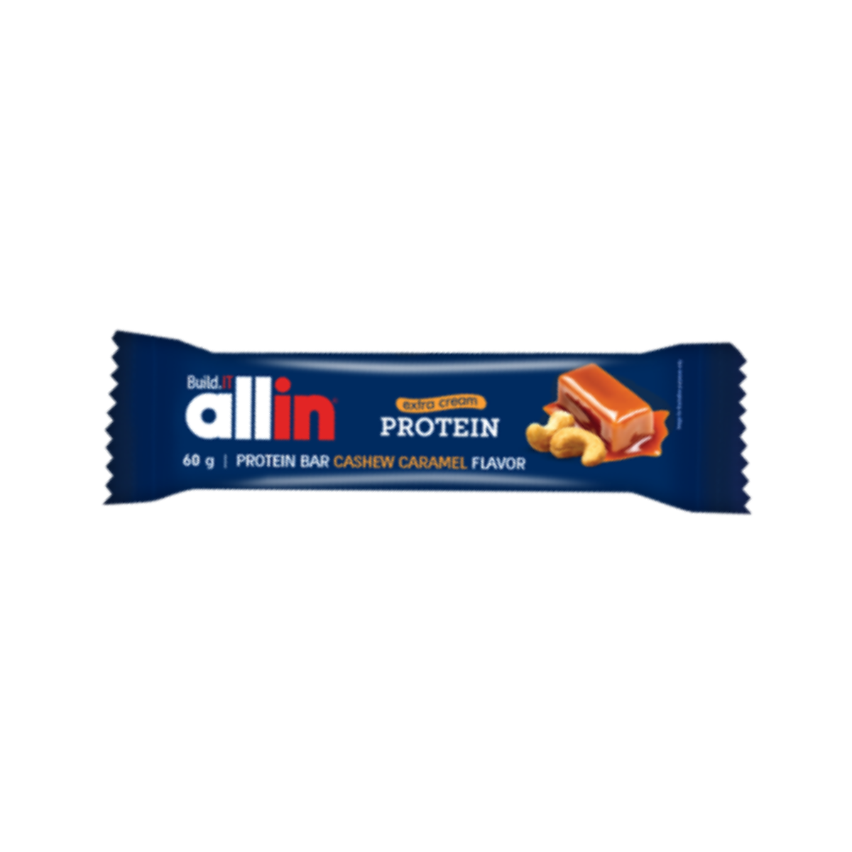 Allin Baton de proteine cu caramel și caju 60g