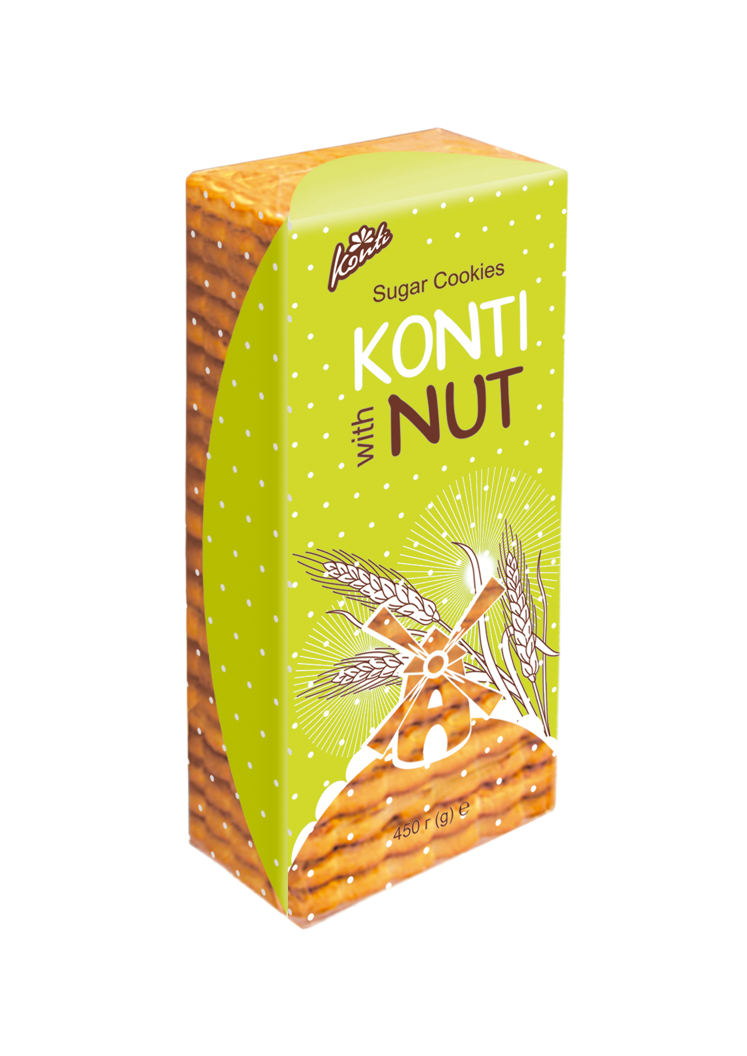 Печенье "Konti with nut" 450гр 1/20