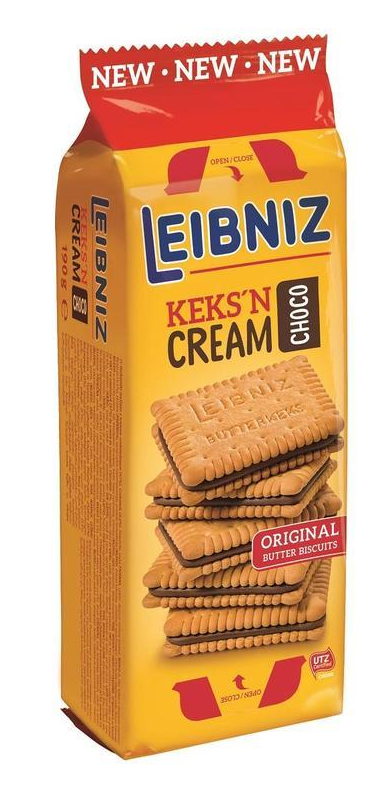 Leibniz Печенье с шоколадным кремом 190 гр