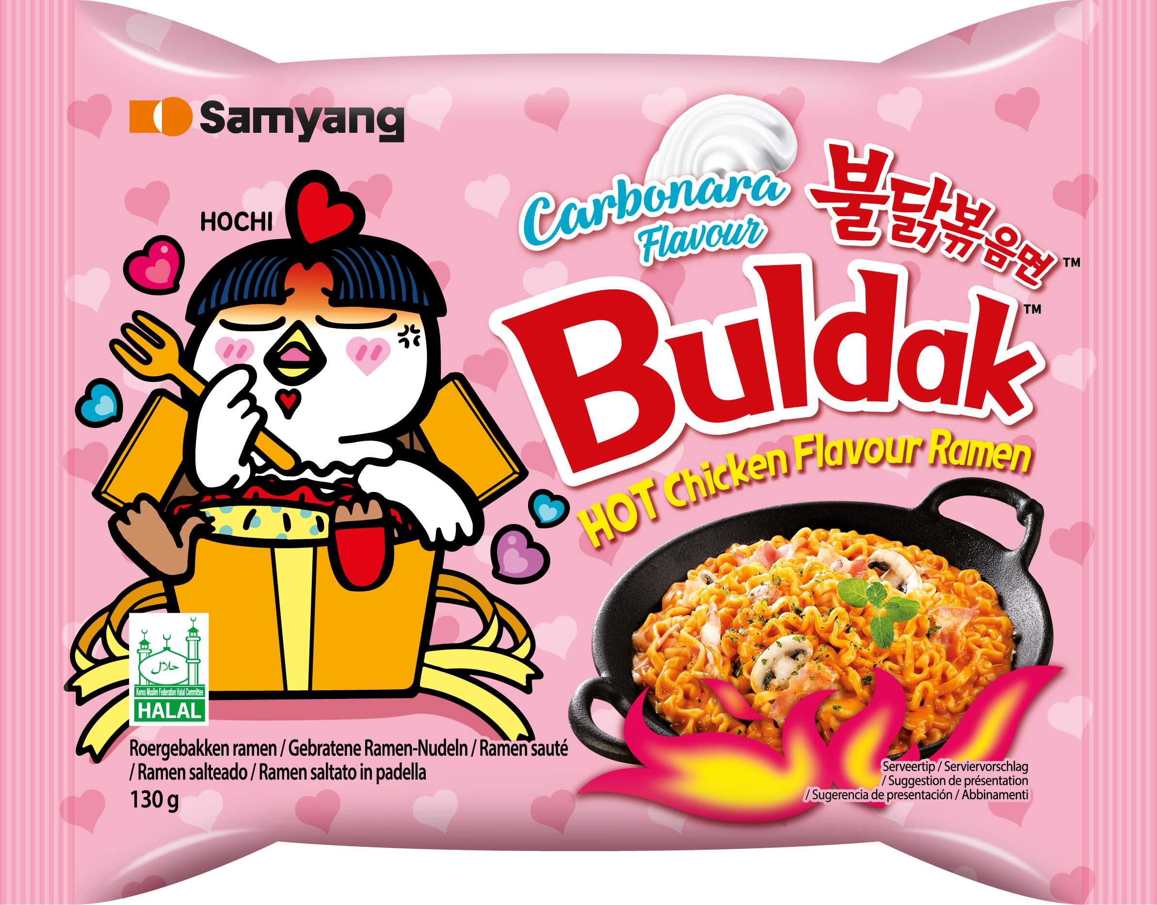 HOT CHICKEN RAMEN CARBO FLAVOR 130 g 1/20