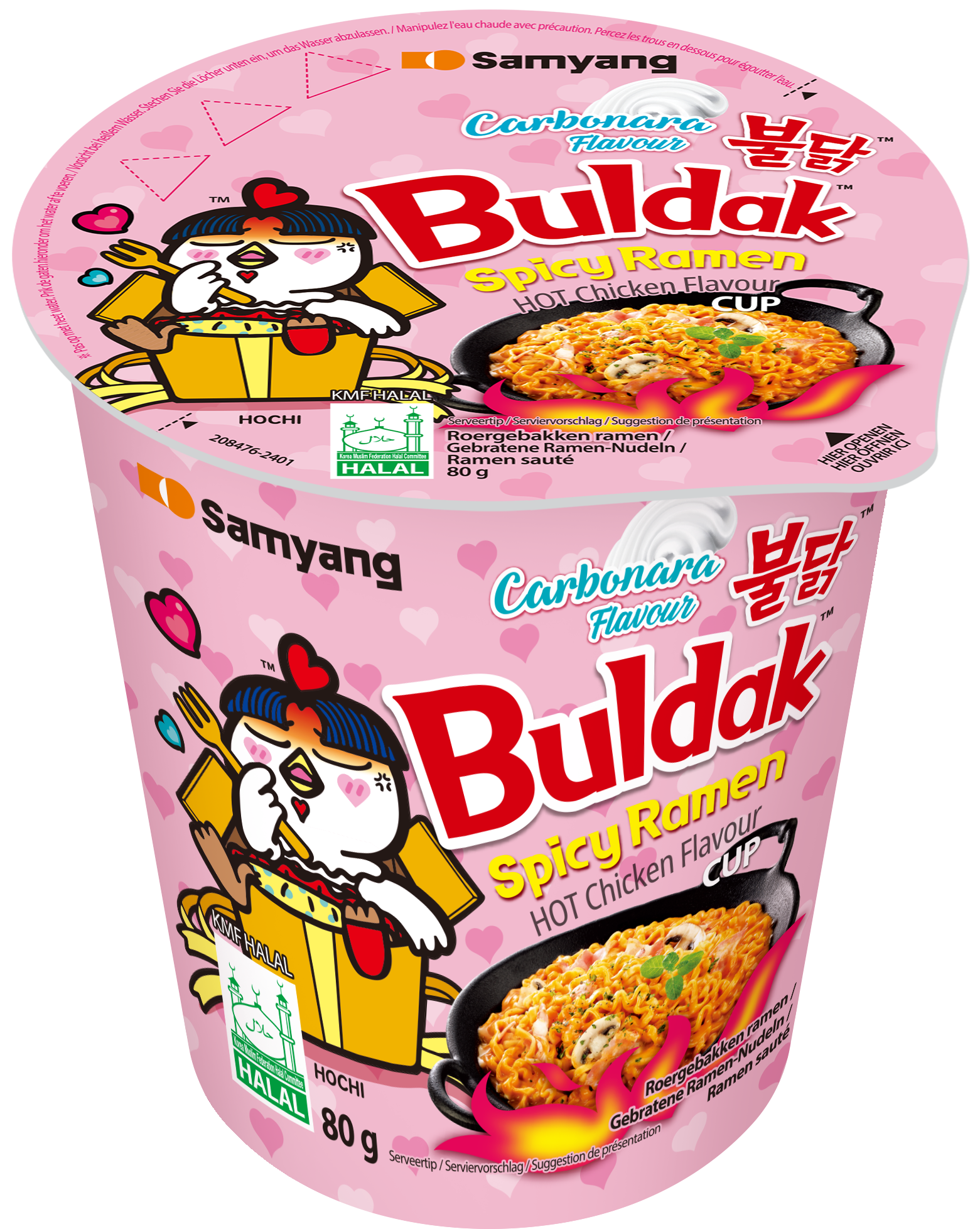 HOT CHICKEN RAMEN CARBO FLAVOR CUP RAMEN