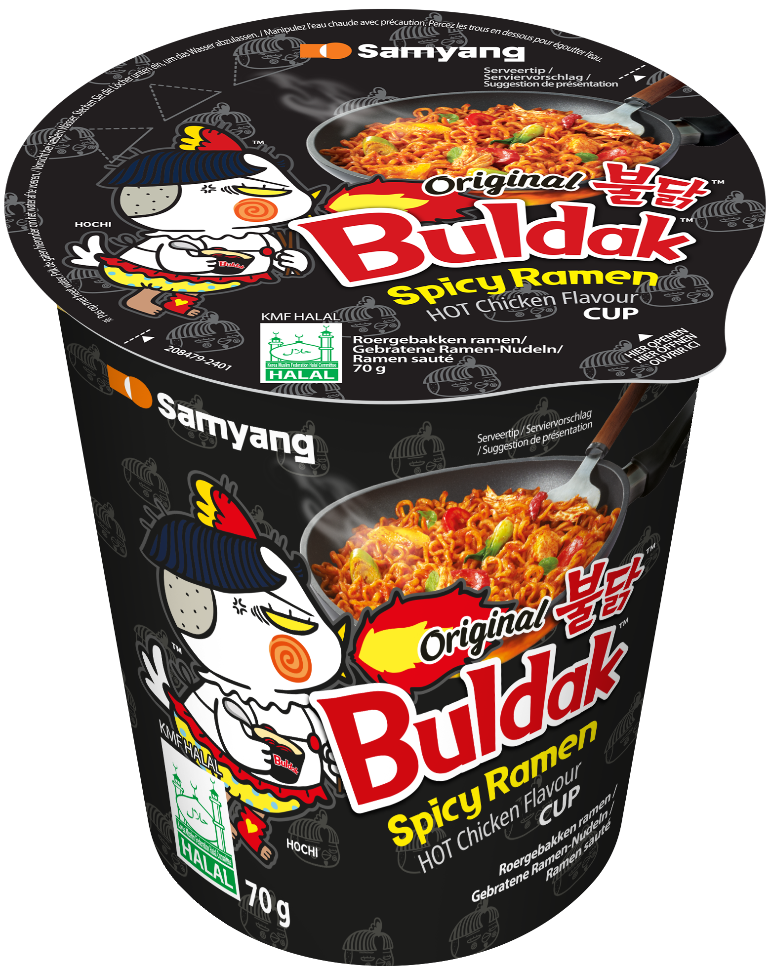 HOT CHICKEN CUP RAMEN 70 g 1/6