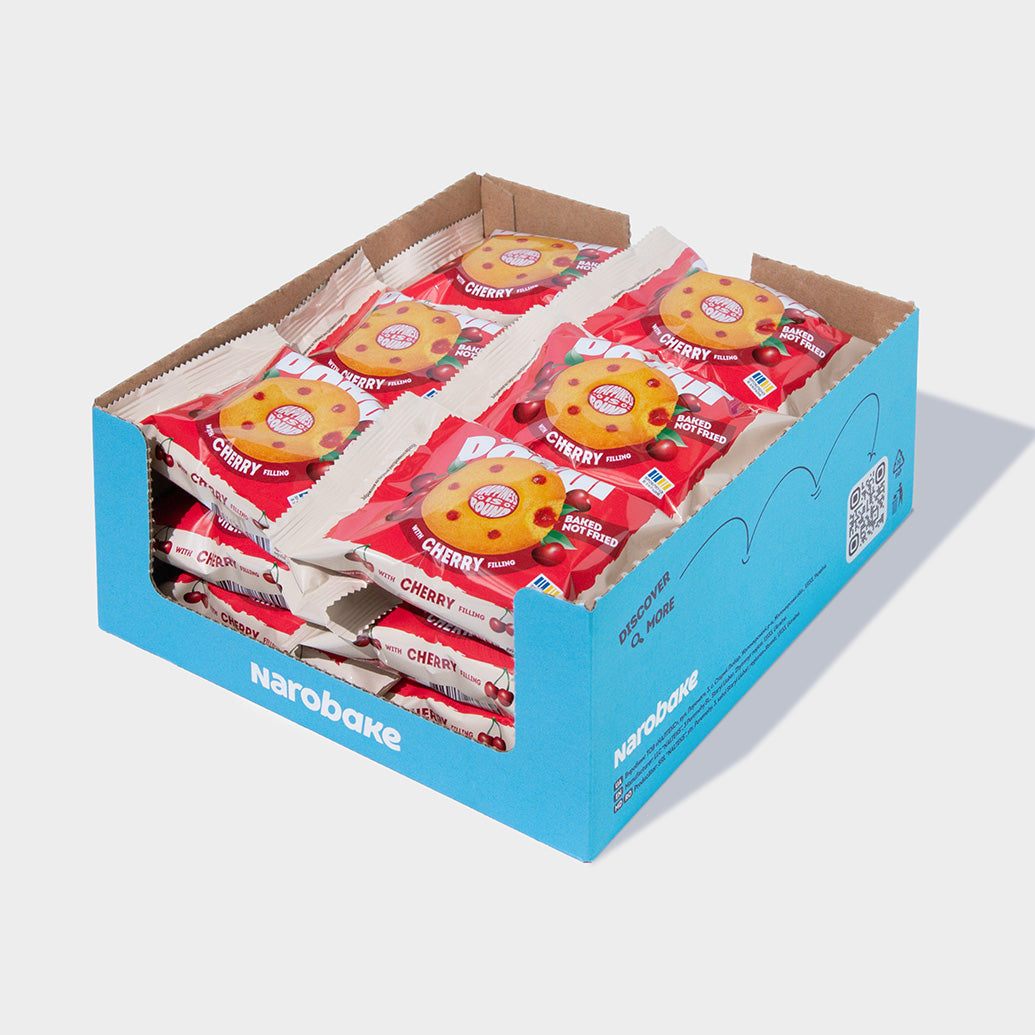 Кекс Narobake Cake Donut с вишнёвой начинкой, 50 г