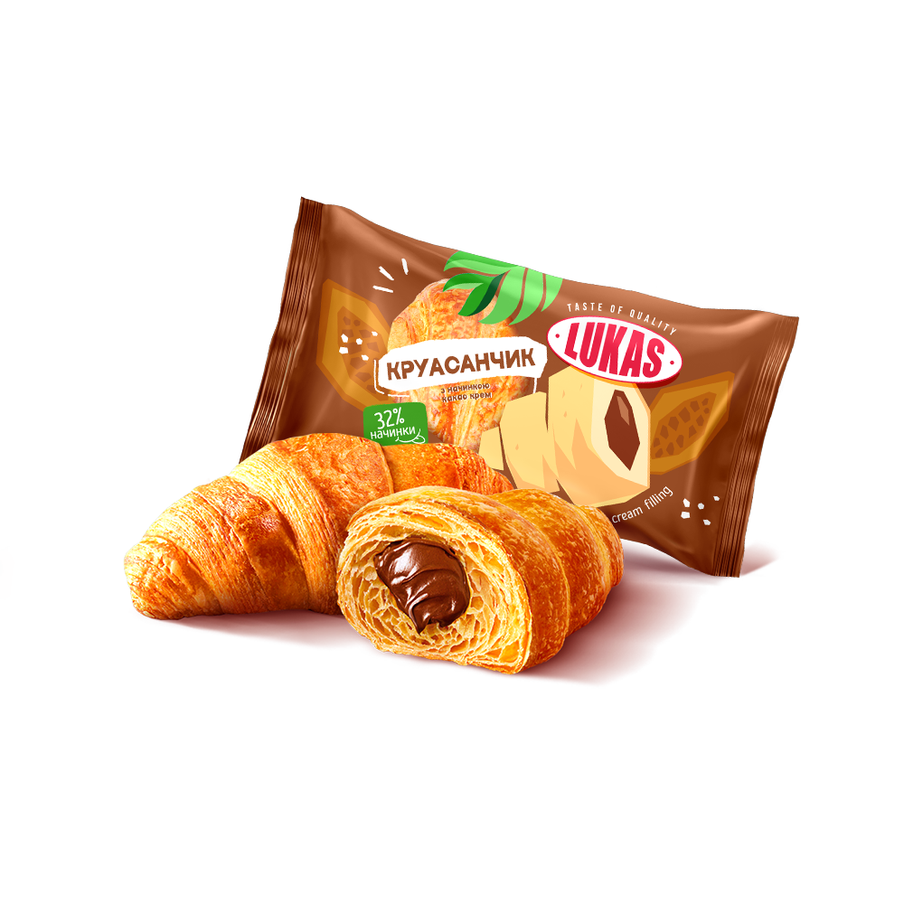 Lukas Croissant cu umplutura crema-ciocolata 1,35 kg