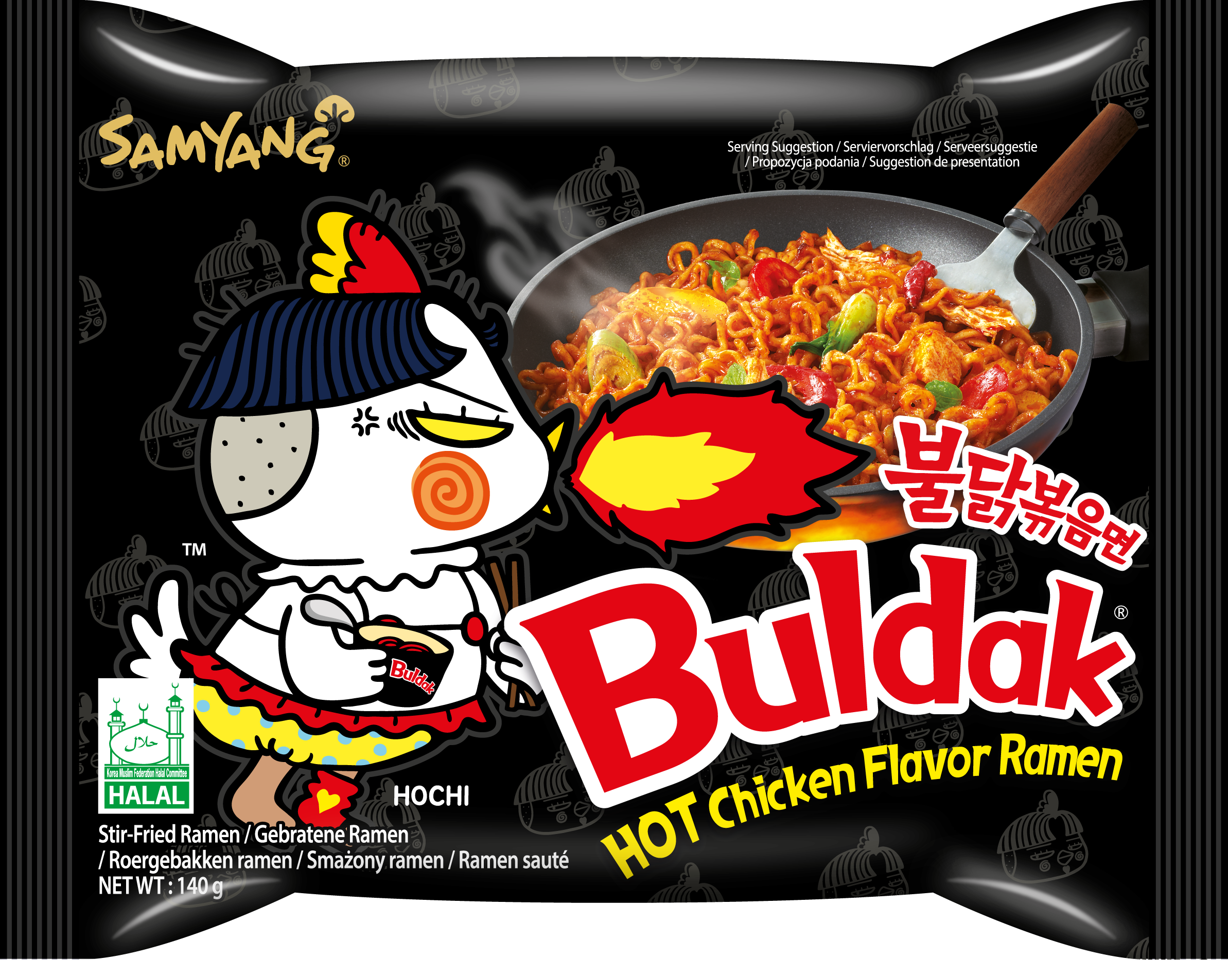 SAMYANG HOT CHICKEN RAMEN 140 g 1/40