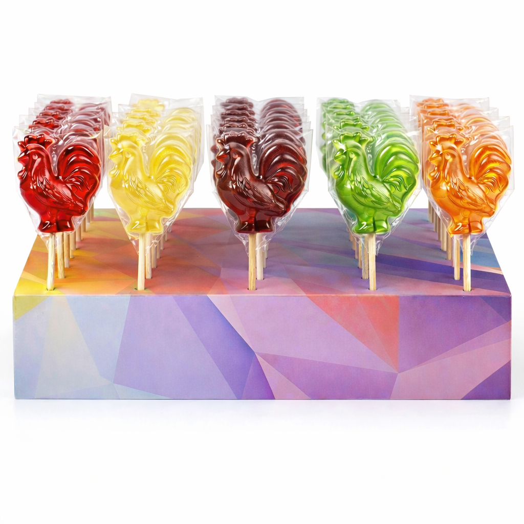 Карамель леденцовая "Цветные петушки" 15г