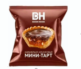 Kovis Мини-тарт карамель-арахис 40 гр / 24шт