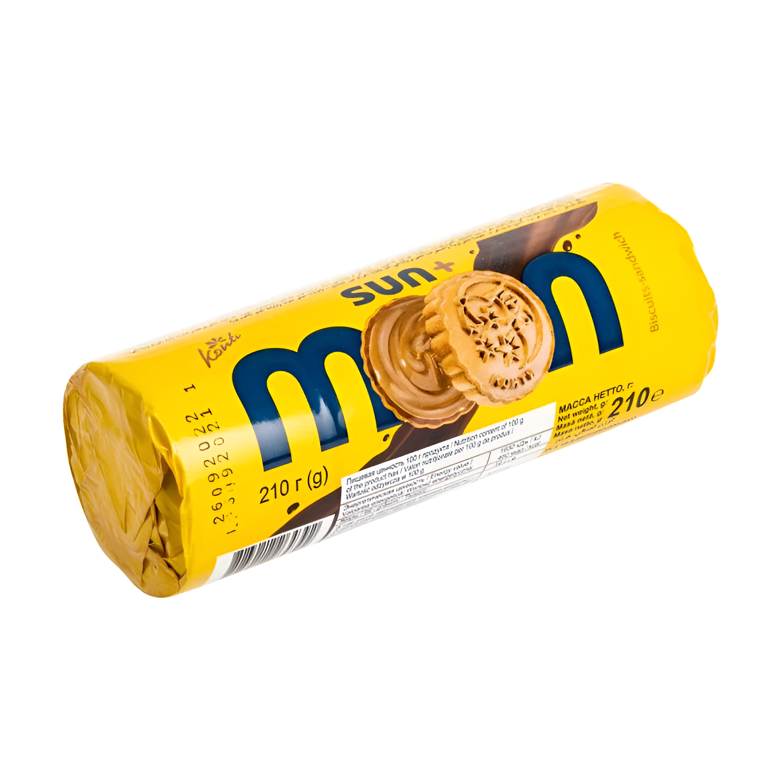 Konti Печенье сахарное сэндвич "SUN - MOON" 210 гр