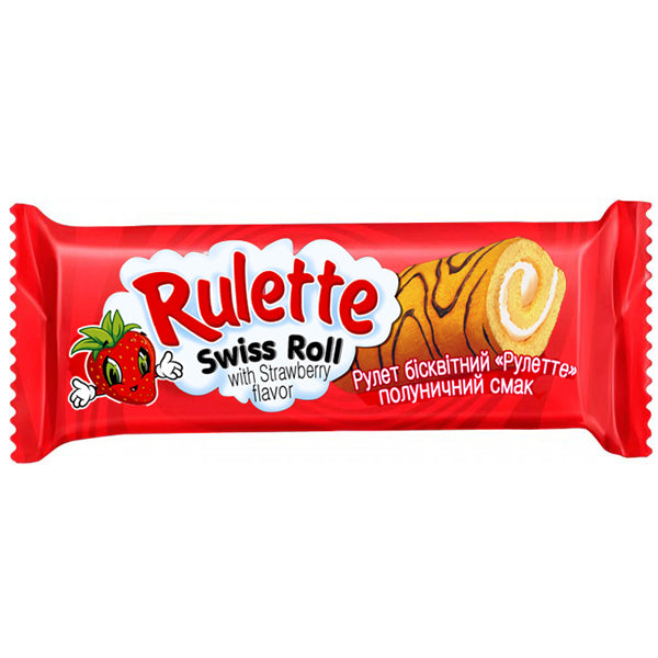 Ruladă 'Rulette' cu căpșună 150 gr