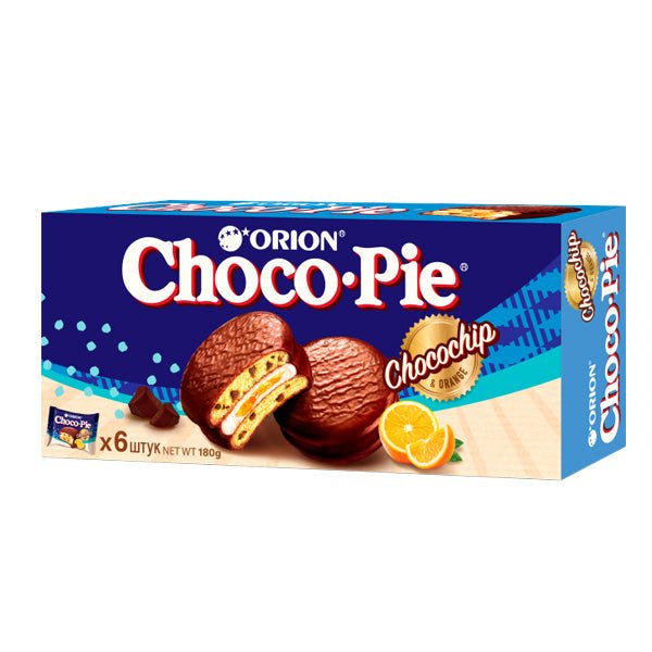 Biscuiti Choco Pie portocala si ciocolata 180 g - Azamet Shop