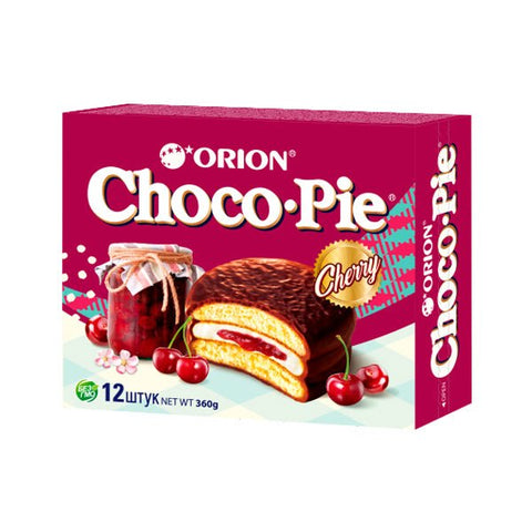 Biscuiți Choco Pie vișină 360 g - Azamet Shop