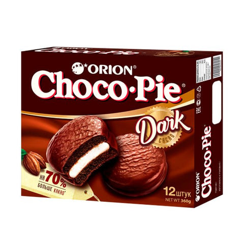 Biscuiți glazurați cu Choco Pie Dark 360 g - Azamet Shop