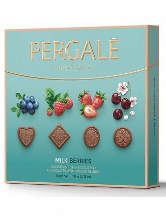 Bomboane de ciocolată cu lapte PERGALE Berries 117 g - Azamet Shop