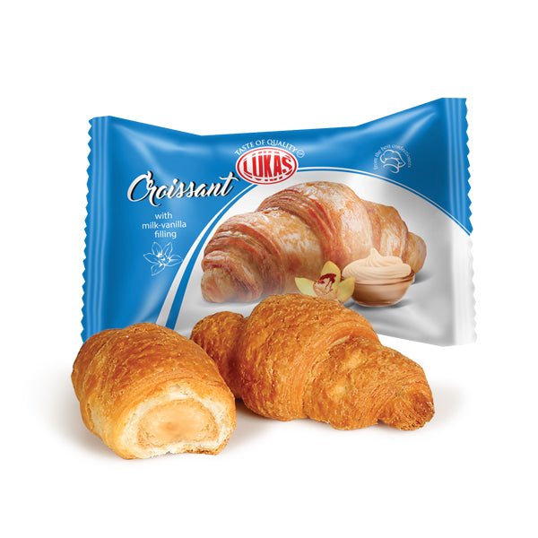 Croissant cu lapte-vanilie 45 g / 24 buc. - Azamet Shop