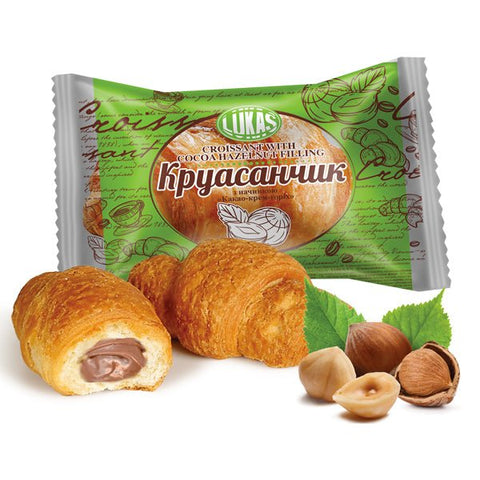 Croissant cu umplutură de cacao-cremă-nuci 1,4 kg - Azamet Shop