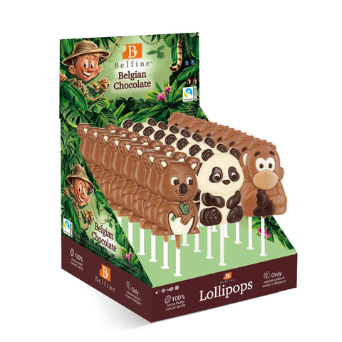 Figurina de ciocolată Koala, Panda și Maimuță 35gr / 24 buc - Azamet Shop