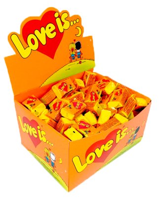 Gumă de mestecat LOVE IS Ananas Portocală 4,2 gr - Azamet Shop
